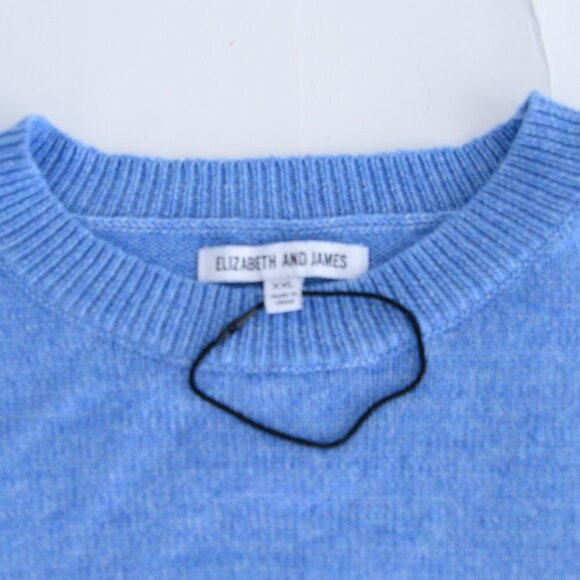 Elizabeth and James Blue Knit Crewneck  Sweater Size XXL - Picture 8 of 10